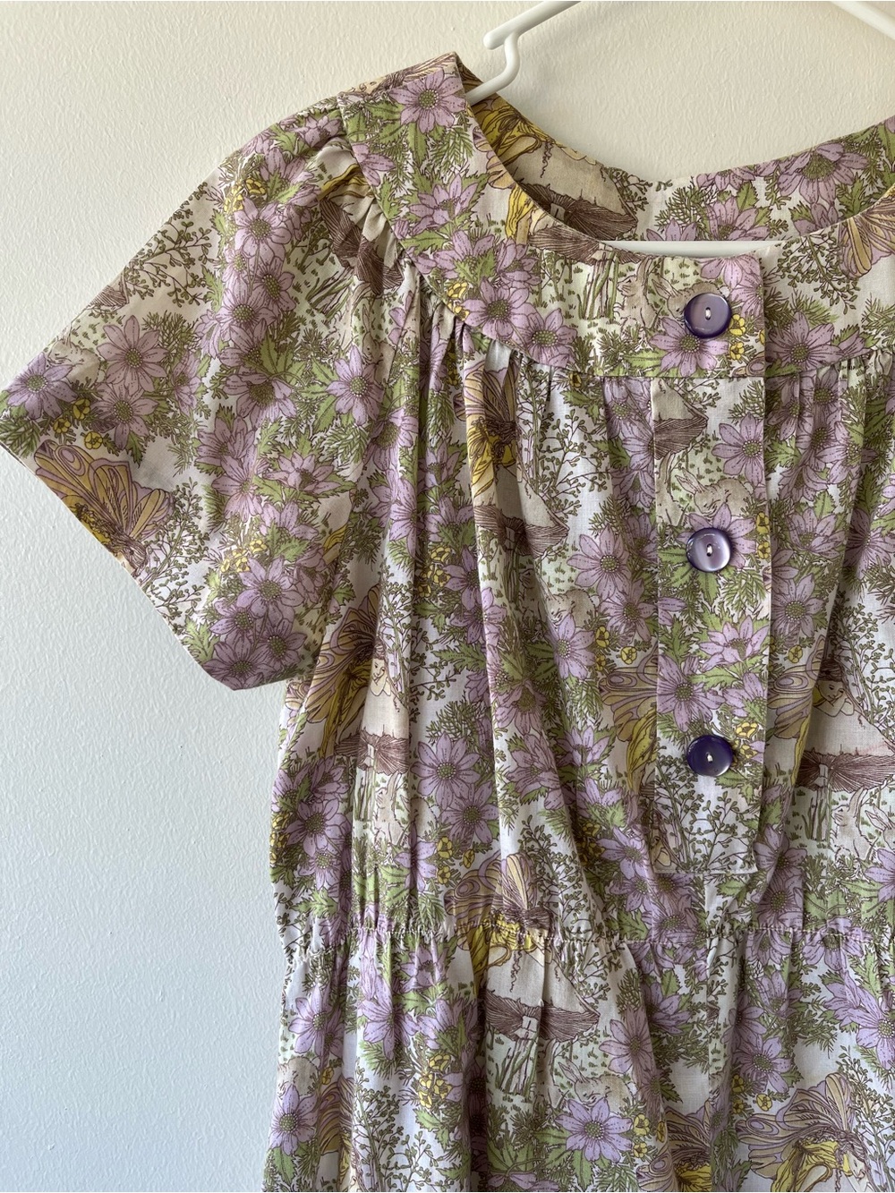 Handmade cottage ore fairy midi dress